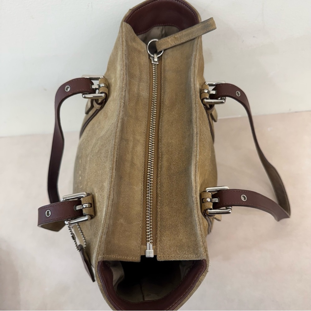 Coach Hampton Suede Tote Bag - Picture 9 of 11